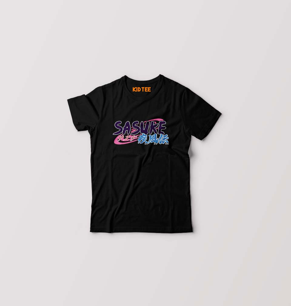 Sasuke Kids T-Shirt for Boy/Girl-0-1 Year(20 Inches)-Black-Ektarfa.online