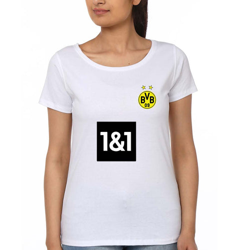 Borussia Dortmund 2021-22 T-Shirt for Women-White-Ektarfa.online