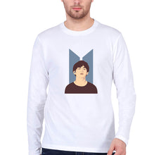 Load image into Gallery viewer, V-BTS(K-Pop) Full Sleeves T-Shirt for Men-White-Ektarfa.online
