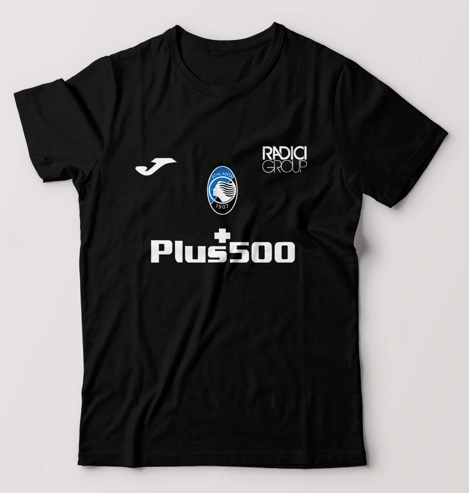Atalanta 2021-22 T-Shirt for Men-S(38 Inches)-Black-Ektarfa.online