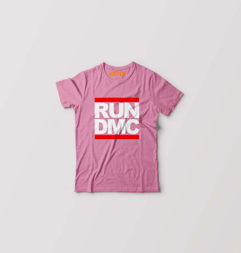 Run DMC Kids T-Shirt for Boy/Girl-Pink-Ektarfa.online