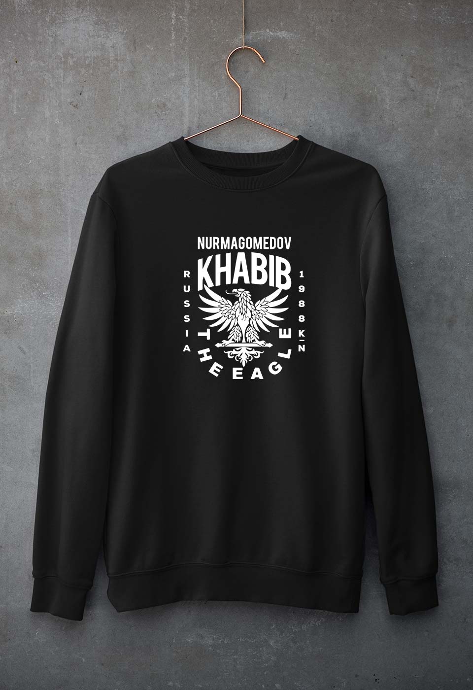 Khabib The Eagle Nurmagomedov Unisex Sweatshirt for Men/Women-Black-Ektarfa.online