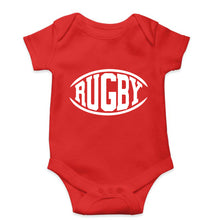 Load image into Gallery viewer, Rugby Kids Romper For Baby Boy/Girl-0-5 Months(18 Inches)-Red-Ektarfa.online
