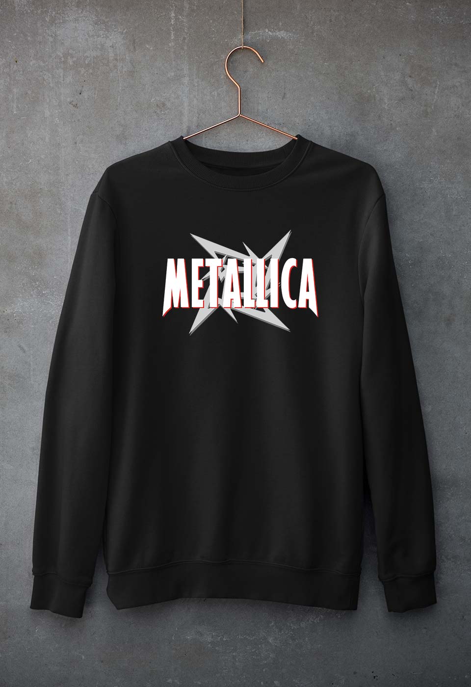 Metallica Unisex Sweatshirt for Men/Women-Black-Ektarfa.online