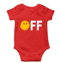 Load image into Gallery viewer, Emoji Off Kids Romper For Baby Boy/Girl-0-5 Months(18 Inches)-Red-Ektarfa.online
