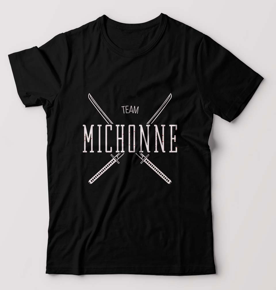 Team Michonne T-Shirt for Men-Black-Ektarfa.online