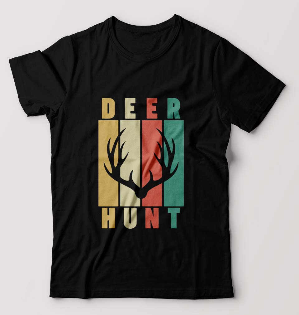 Deer T-Shirt for Men-Black-Ektarfa.online