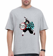 Load image into Gallery viewer, Demon Slayer Oversized T-Shirt for Men-Grey-Ektarfa.online
