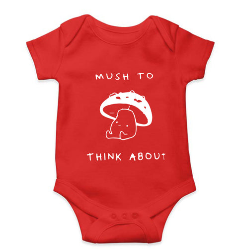 Mushroom Kids Romper For Baby Boy/Girl-0-5 Months(18 Inches)-RED-Ektarfa.online