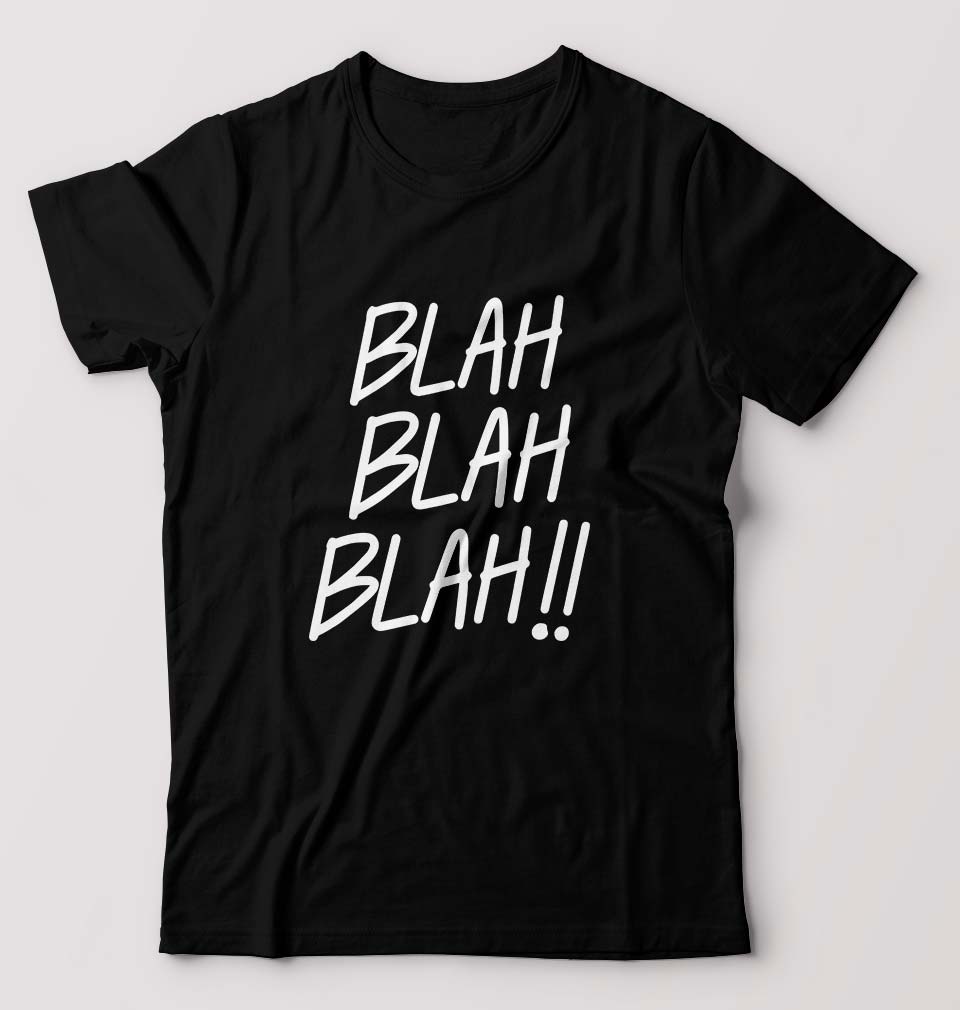 Blah Blah T-Shirt for Men-Black-Ektarfa.online