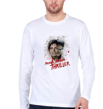 Load image into Gallery viewer, Thriller Full Sleeves T-Shirt for Men-White-Ektarfa.online
