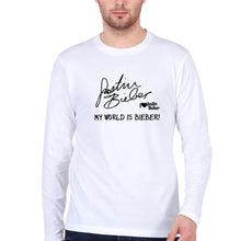 Load image into Gallery viewer, Justin Bieber Full Sleeves T-Shirt for Men-White-Ektarfa.online

