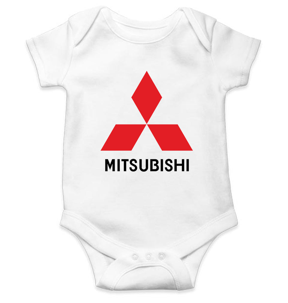 Mitsubishi Kids Romper For Baby Boy/Girl-0-5 Months(18 Inches)-White-Ektarfa.online