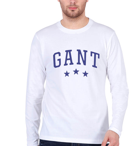 Varsity Gant Full Sleeves T-Shirt for Men-White-Ektarfa.online