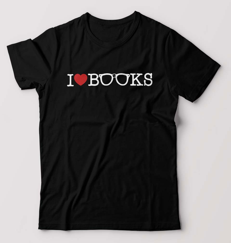 Love Books T-Shirt for Men-Black-Ektarfa.online