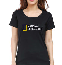Load image into Gallery viewer, National Geographic T-Shirt for Women-XS(32 Inches)-Black-Ektarfa.online

