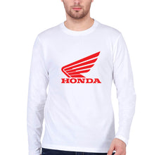 Load image into Gallery viewer, Honda Full Sleeves T-Shirt for Men-White-Ektarfa.online

