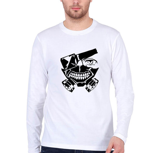 Tokyo Ghoul Full Sleeves T-Shirt for Men-White-Ektarfa.online