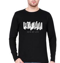 Load image into Gallery viewer, Piano Full Sleeves T-Shirt for Men-Black-Ektarfa.online
