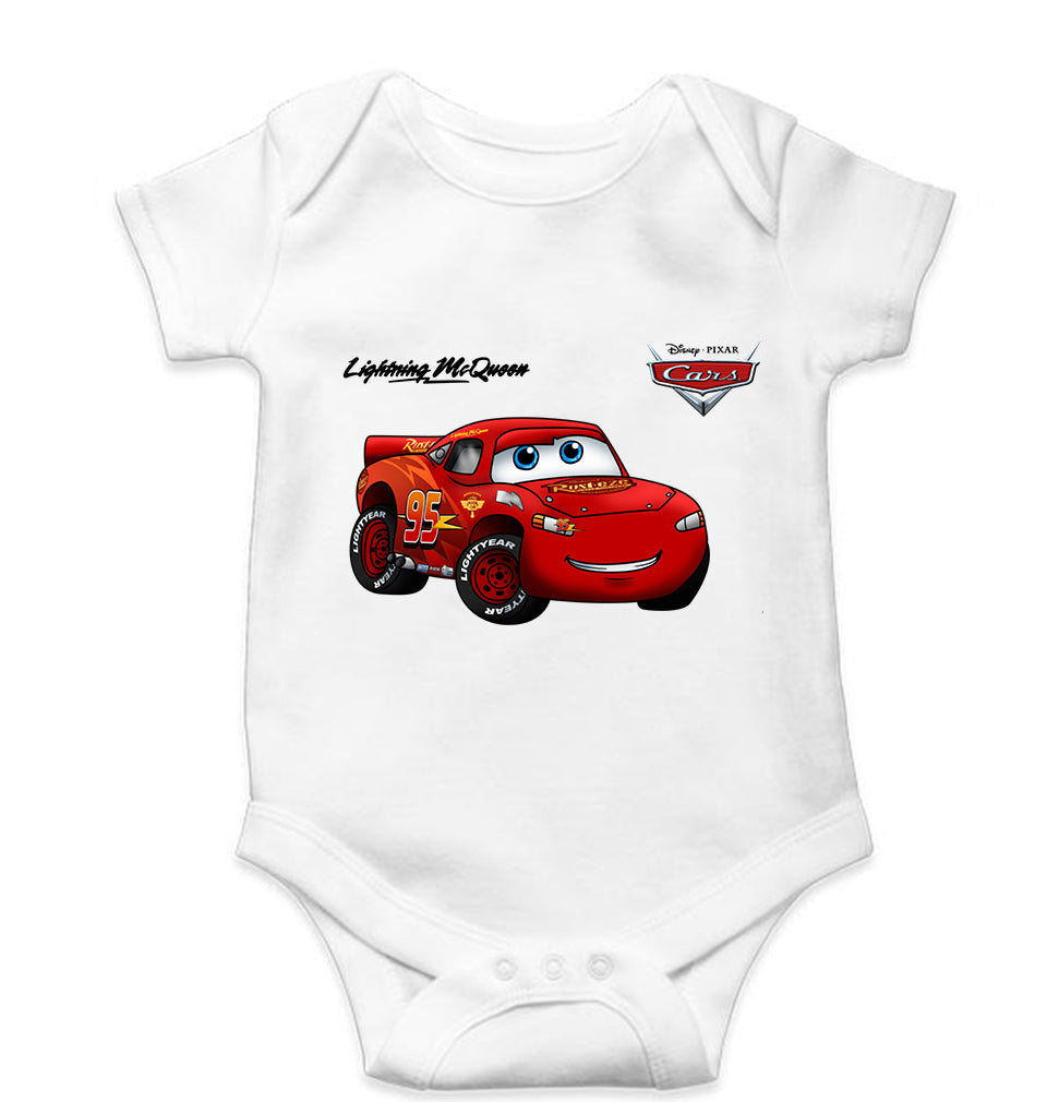 Lightning McQueen Kids Romper For Baby Boy/Girl-White-Ektarfa.online