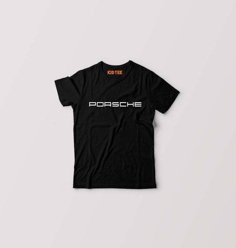 Porsche Kids T-Shirt for Boy/Girl-Black-Ektarfa.online