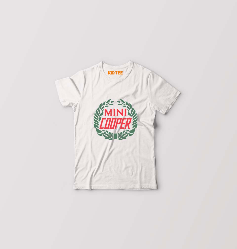 Mini Cooper Kids T-Shirt for Boy/Girl-White-Ektarfa.online