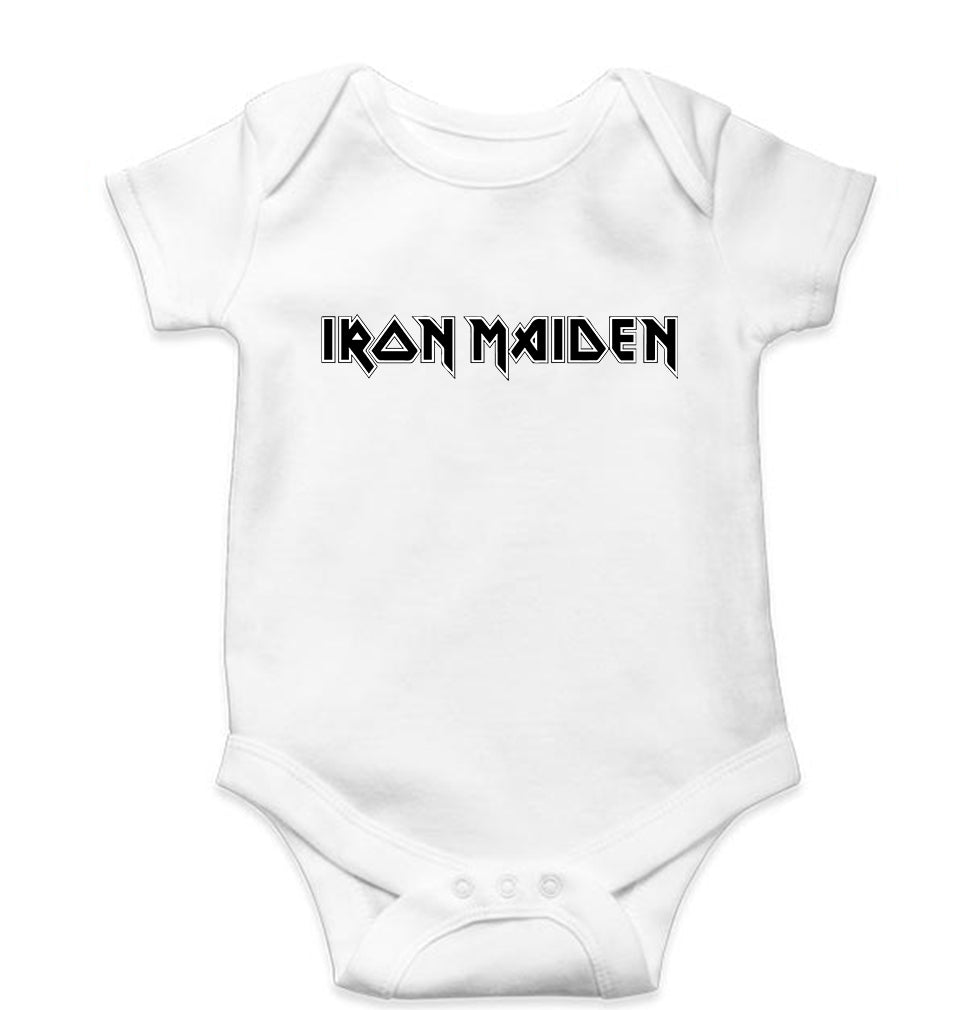 Iron Maiden Kids Romper For Baby Boy/Girl-0-5 Months(18 Inches)-White-Ektarfa.online