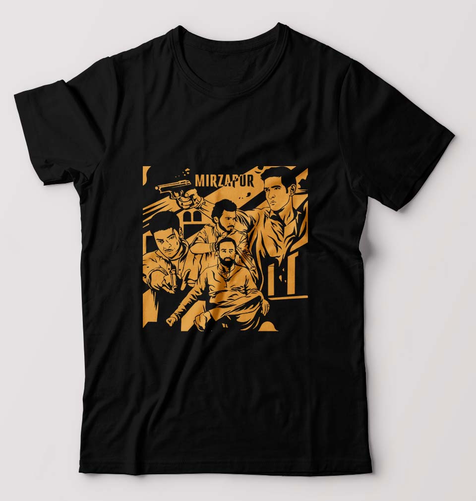 Mirzapur T-Shirt for Men-Black-Ektarfa.online