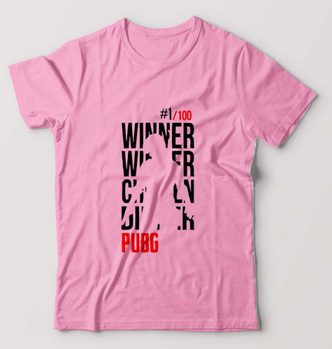 PUBG Winner Winner Chicken Dinner T-Shirt for Men-Light Baby Pink-Ektarfa.online