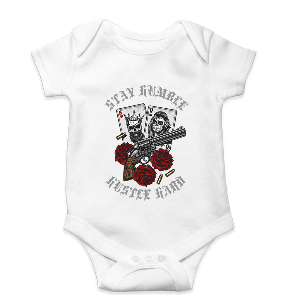 Guns N' Roses Kids Romper For Baby Boy/Girl-0-5 Months(18 Inches)-White-Ektarfa.online