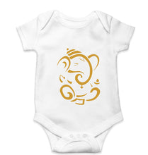 Load image into Gallery viewer, Ganpati JI(Ganesh) Kids Romper For Baby Boy/Girl-0-5 Months(18 Inches)-White-Ektarfa.online
