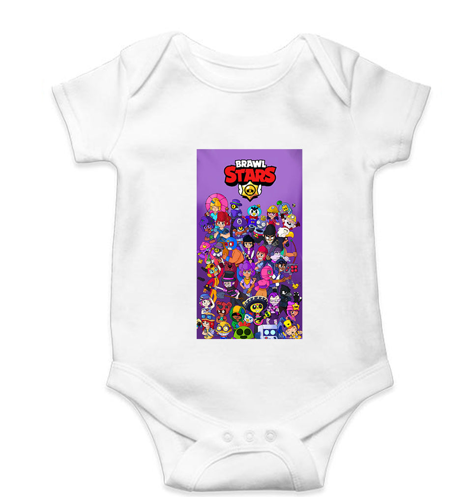 Brawl Stars Kids Romper For Baby Boy/Girl-0-5 Months(18 Inches)-White-Ektarfa.online