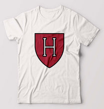 Load image into Gallery viewer, Harvard T-Shirt for Men-S(38 Inches)-White-Ektarfa.online
