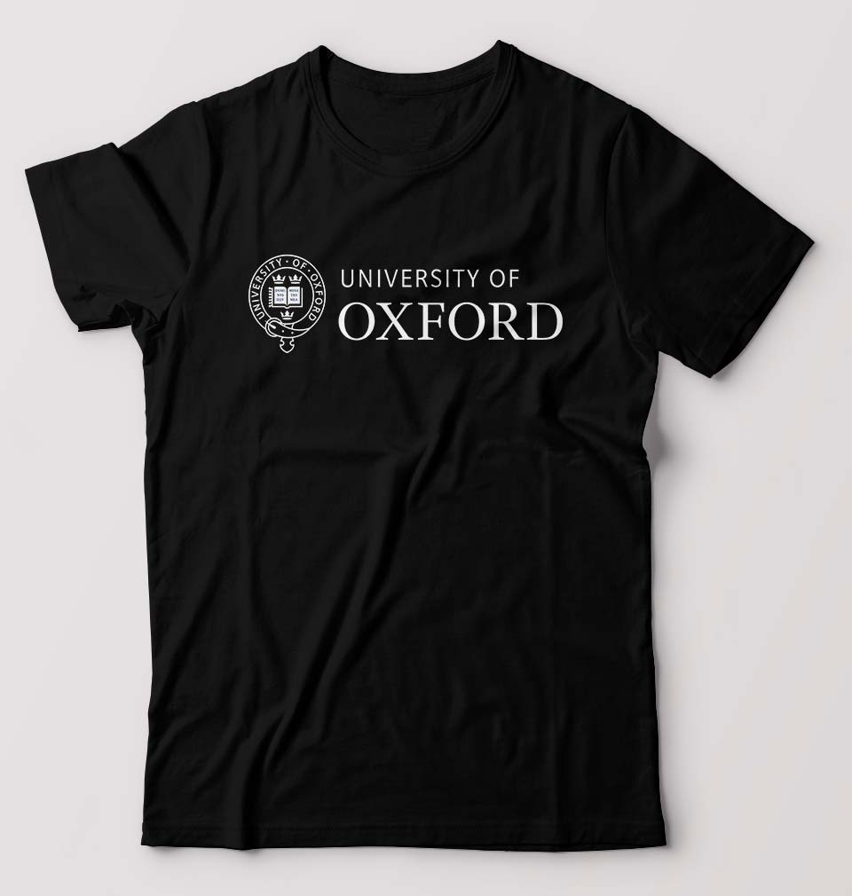 University of Oxford T-Shirt for Men-S(38 Inches)-Black-Ektarfa.online