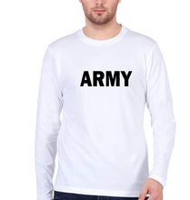 Load image into Gallery viewer, Army Full Sleeves T-Shirt for Men-White-Ektarfa.online

