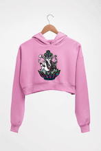 Load image into Gallery viewer, Psychedelic Ganesha Crop HOODIE FOR WOMEN
