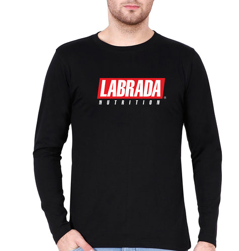 Labrada Full Sleeves T-Shirt for Men-Black-Ektarfa.online