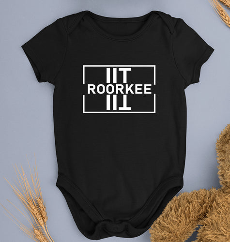 IIT Roorkee Kids Romper For Baby Boy/Girl-0-5 Months(18 Inches)-Black-Ektarfa.online