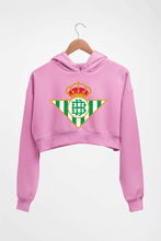 Load image into Gallery viewer, Real-Betis Crop HOODIE FOR WOMEN-Light Baby Pink-Ektarfa.online
