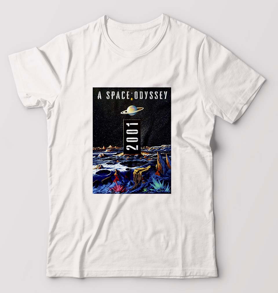 2001 A Space Odyssey T-Shirt for Men-White-Ektarfa.online