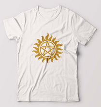 Load image into Gallery viewer, Supernatural T-Shirt for Men-S(38 Inches)-White-Ektarfa.online
