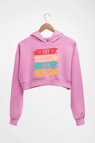 Fishing Crop HOODIE FOR WOMEN-Light Baby Pink-Ektarfa.online
