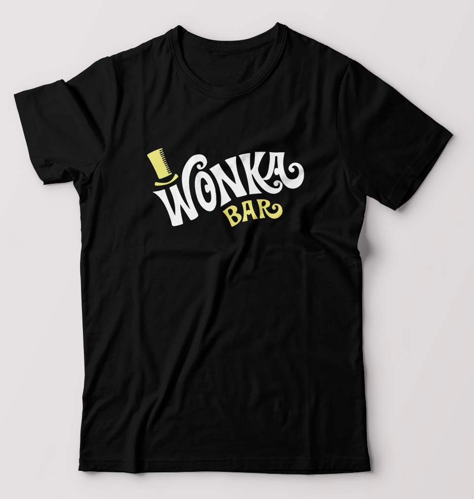 Wonka Bar T-Shirt for Men-S(38 Inches)-Black-Ektarfa.online