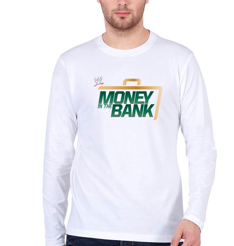 WWE Money in the Bank Full Sleeves T-Shirt for Men-White-Ektarfa.online