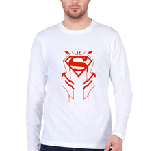 Load image into Gallery viewer, Superman Superhero Dad Full Sleeves T-Shirt for Men-White-Ektarfa.online
