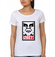 Load image into Gallery viewer, Obey T-Shirt for Women-XS(32 Inches)-White-Ektarfa.online
