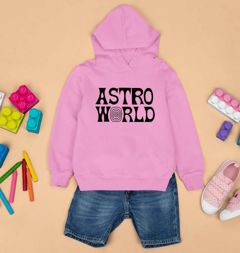 Astroworld Travis Scott Kids Hoodie for Boy/Girl-1-2 Years(24 Inches)-Baby Pink-Ektarfa.online
