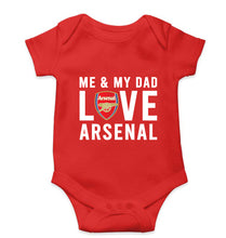 Load image into Gallery viewer, Love Arsenal Kids Romper For Baby Boy/Girl-0-5 Months(18 Inches)-Red-Ektarfa.online
