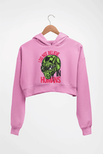 Load image into Gallery viewer, Alien Crop HOODIE FOR WOMEN-Light Baby Pink-Ektarfa.online
