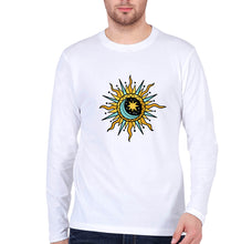 Load image into Gallery viewer, Psychedelic Chakra Full Sleeves T-Shirt for Men-White-Ektarfa.online
